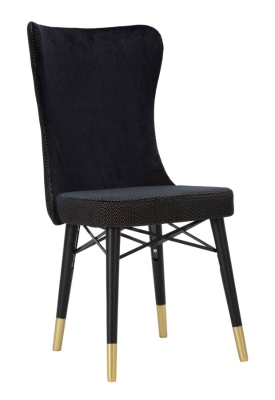 Sedia Mimoza Nera Set 2Pz cm 40X65X99