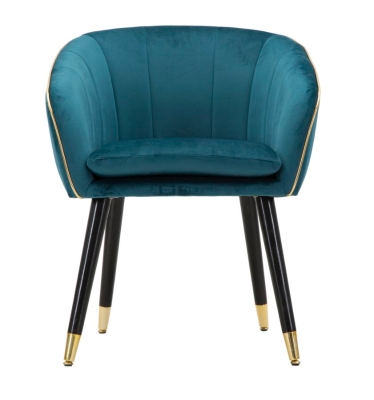 Poltrona Paris Ottanio/Gold cm 62X58X78