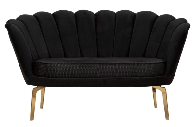 Divano Vienna Plus Nero cm 136X76X78