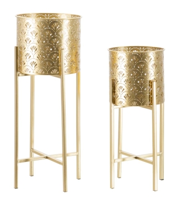 Portavasi Golvy Stand Coppia -B- cm Ø 21X52-19X42