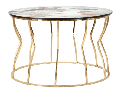 Tavolo Da Caffe' Abstract Top -B- Top cm Ø 70X43,5