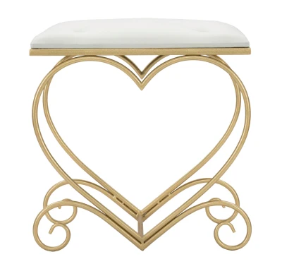 Sgabello Heart Crema cm 50X37,5X51,5