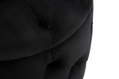 Pouf Contenitore Rich Nero cm Ø 55X42