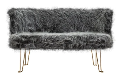 Divanetto Hacil Grigio cm 134X54X77