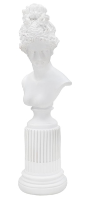 Scultura Statua Woman C/Piedistallo cm 11X10,5X35,5