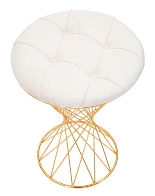 Pouf Tower Crema cm Ø 41X50
