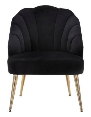 Poltrona Shell Nera cm 65X69X84