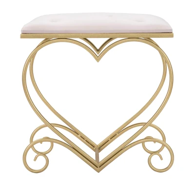 Sgabello Heart Rosa cm 50X37,5X51,5