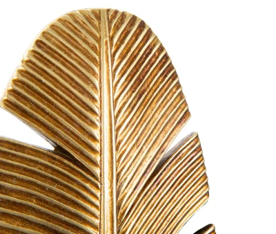 Portacandele Da Muro Leaf cm 12,8X8,9X31,2