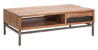 Tavolo Da Caffe' Yellowstone cm 118X70X40 (Legno Di Acacia Nilotica)