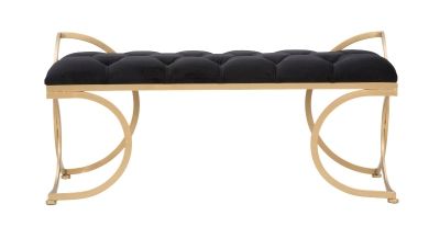 Panca Glam Luxy Nera cm 103X43X47