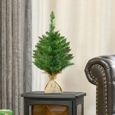 Mini Brad de Craciun Artificial 45cm cu 50 Ramuri, Verde