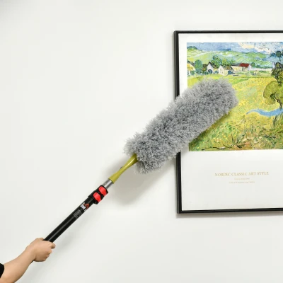 Pămătuf Extensibil din Microfibră, Φ14.5x73-180 cm, Negru