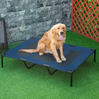 Hondenligbed hondenbed outdoor hondenmand kattenmand slaapplaats huisdierbed blauw