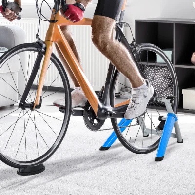 HOMCOM Indoor Bicycle Trainer, Workout Stand with 8 Level Magnetic Resistance for 650C, 700C or 26"-29" Bike Tyres, Home Exercise Training