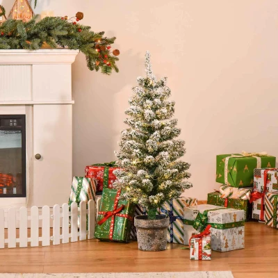 HOMCOM Albero di Natale 40cm x 40cm x 90cm Verde