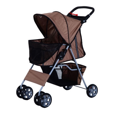 PawHut hondenwagen hondenbuggy honden pet stroller buggy 4 kleuren 3/4 wielen