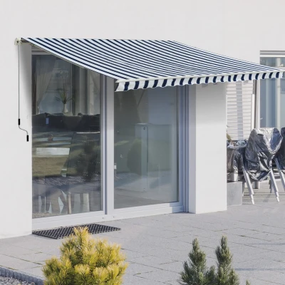 Outsunny Tenda da Sole a Bracci Regolazione con Manovella 3x2.5m