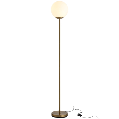 Lampa podłogowa do salonu lampa podłogowa lampa stojąca metal ze szkłem złoty 25x25x171cm
