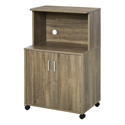 Chariot desserte micro-ondes placard 2 portes