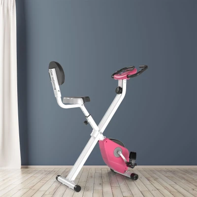 HOMCOM Cyclette magnetica 43cm x 97cm x 109cm Rosa