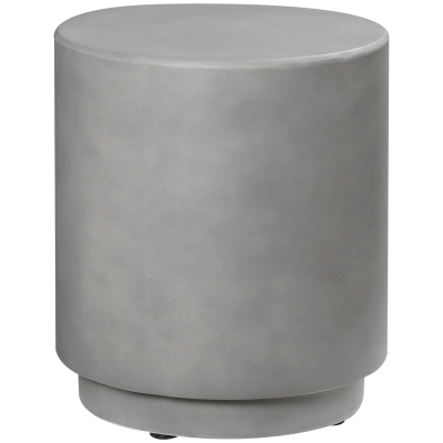 HOMCOM Beistelltisch in Beton-Optik 37 cm x 37 cm x 43 cm Anorganisches Erz-Pulver Grau