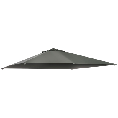 Outsunny Pavillondach, Ersatzdach für Pavillon, Pavillonabdeckung, Sonnenschutz Polyester, Dunkelgrau, 3 x 3 m