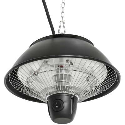 Outsunny GRZEJNIK PROMIENNIKOWY 600 W Φ 25,5 X W 21,2 CM czarny
