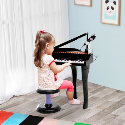 HOMCOM FORTEPIAN DLA DZIECI PIANINO czarny