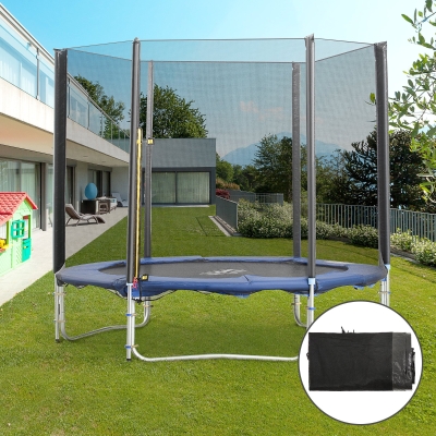 Homcom 8ft Trampoline Replacement Net Black