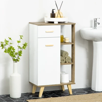 Dulap de baie modern cu dulap, sertar si rafturi