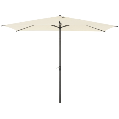 Outsunny Umbrela de Gradina si Exterior cu Acoperis Dreptunghiular Bej