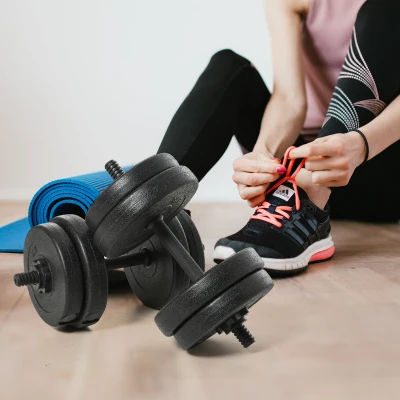 Set de 2 Gantere cu Discuri 18Kg
