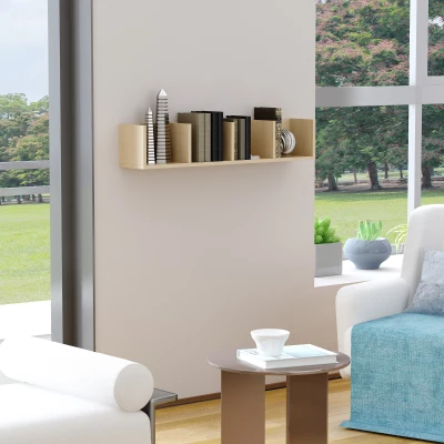 HOMCOM 95Lx17Wx16.5H cm Multi-Media Storage Wooden Shelf
