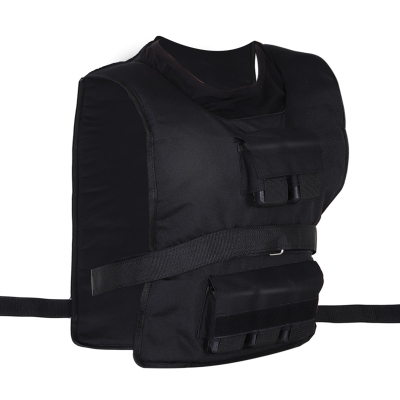 Kamizelka treningowa HOMCOM 20 kg, kamizelka obciążeniowa, trening siłowy, Oxford, żelazo, czarna