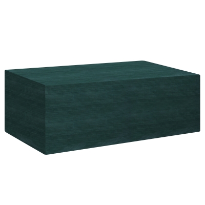 Outsunny Abdeckplane Schutzhülle Gartenmöbel Abdeckhaube Wasserdicht UV-Schutz extra Befestigung Rechteckig PE Grün 235 x 190 x 90 cm