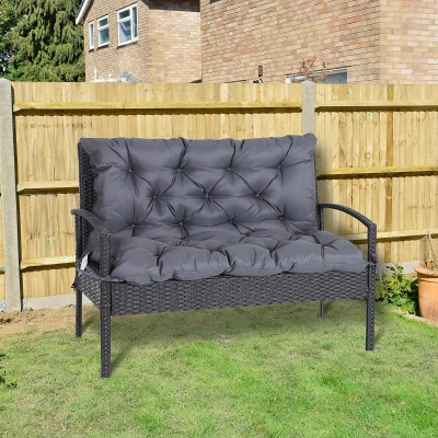 Outsunny Oxford Fabrics Tufted Swing Chair Cushion Replacement Grey