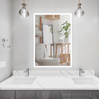 Oglinda de baie cu lumini LED 70x50 cm | Comanda online
