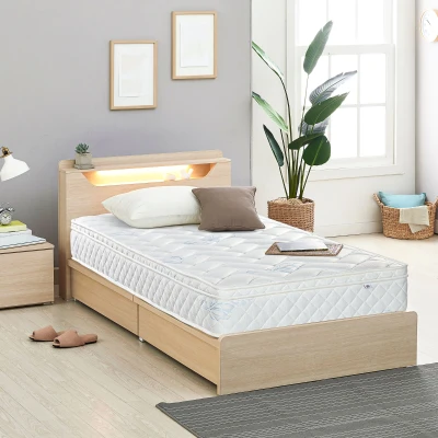 HOMCOM Single Mattress, Pocket Sprung Single Bed Mattress with Breathable Foam and Individually Wrapped Spring, 190cmx90cmx22.5cm, White