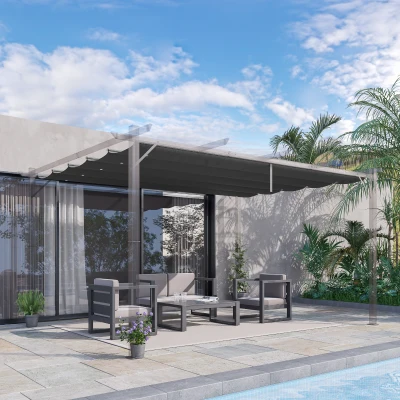 Acoperis Retractabil Pergola 4×3 m – Copertina Textila