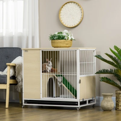Cusca pentru iepuri mobilier cu roti