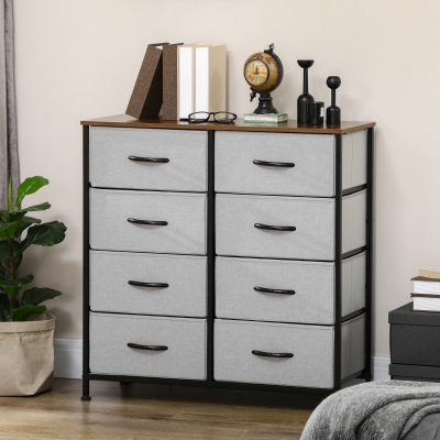 Comoda 8 sertare in stil industrial pentru dormitor