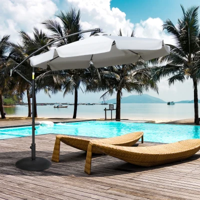 Zonneschermstandaard zonneschermvoet 25kg parasolvoet ca. 50 cm cement zwart