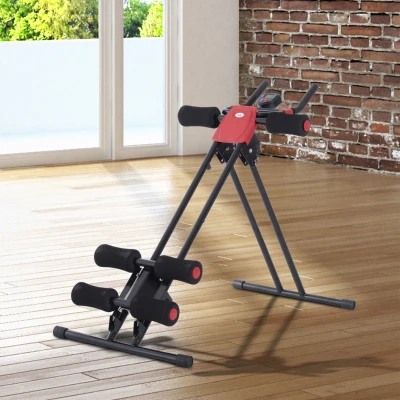 HOMCOM trenażer brzucha, trenażer pleców, sprzęt sportowy, urządzenie fitness, trenażer mięśni, wyświetlacz LCD, nowy