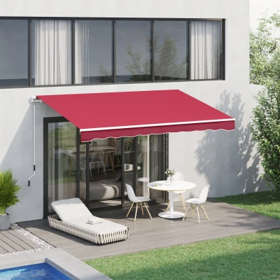 Copertina retractabila, impermeabila, poliester, bordeaux