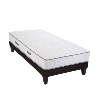 HOMCOM Matelas 90 x 190 - 18 cm d'épaisseur - mousse mémoire de forme et mousse recyclée 40 kg/m³ - 1 place