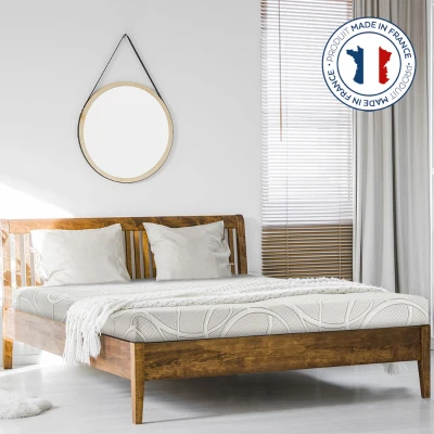 HOMCOM Matelas 160 x 200 21 cm d'épaisseur avec mousse mémoire de forme microcapsules de gel rafraîchissant fabriqué en France