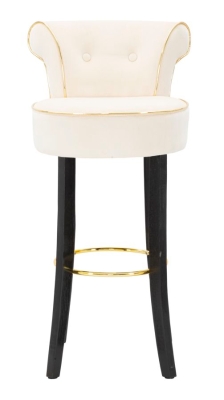SCAUN DE BAR LUXY CREAM CM 46X48X96