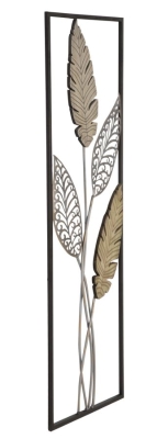 Decoratiune de perete din lemn, frunze-A- CM 30,5X1,90X91
