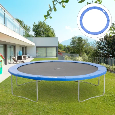 HOMCOM Cobertura de Proteção Ø366 cm de Borda de Trampolim Espuma de Proteção para Trampolim para Exterior Azul